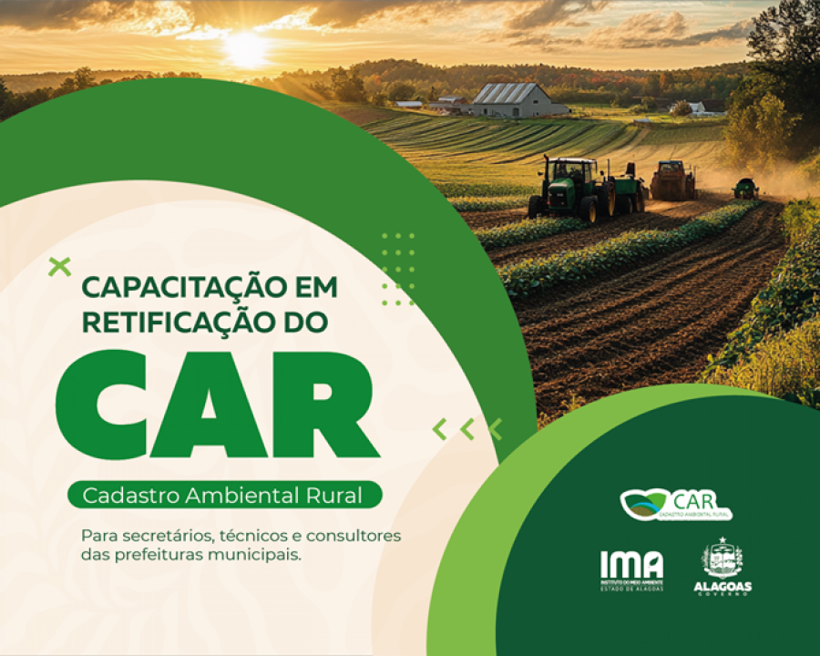 IMA convida para formação sobre as retificações do Cadastro Ambiental Rural