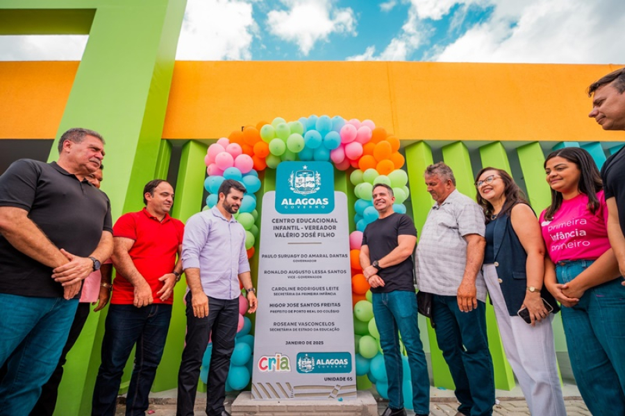 Governador Paulo Dantas inaugura em Porto Real do Colégio a 65ª creche Cria